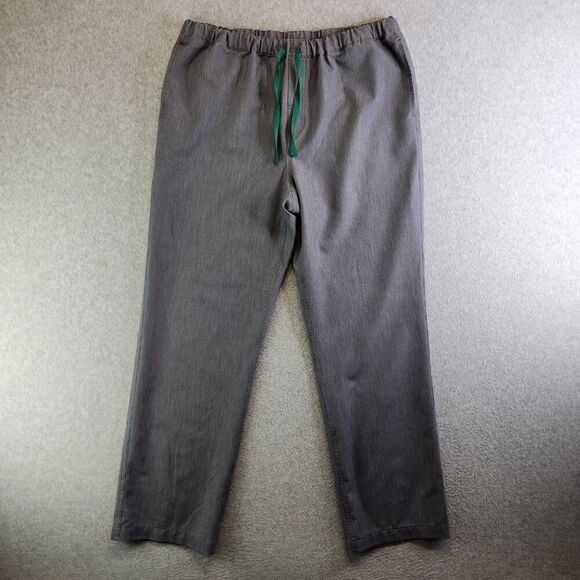 Figs Scrub Pants Mens Large Tall LT Gray Pisco Straight Leg Structured Fit - Picture 15 of 15